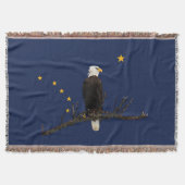 Couverture Aigle Et Drapeau De L'Alaska (Devant)