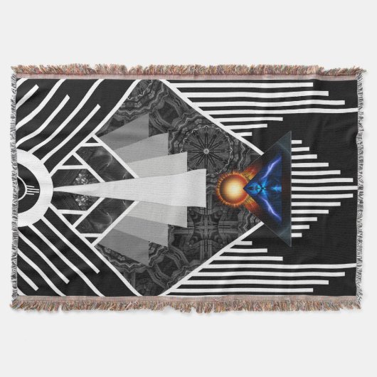 Couverture Ailes De La Lumière Déco Flare Lance Blanket (Devant)