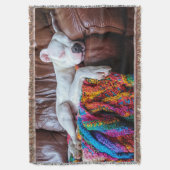 Couverture Aimer Pitbull Chien Dormir sur le canapé (devant Vertical)