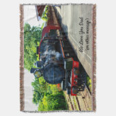 Couverture Ajouter des noms Texte - Moteur de train à vapeur (devant Vertical)