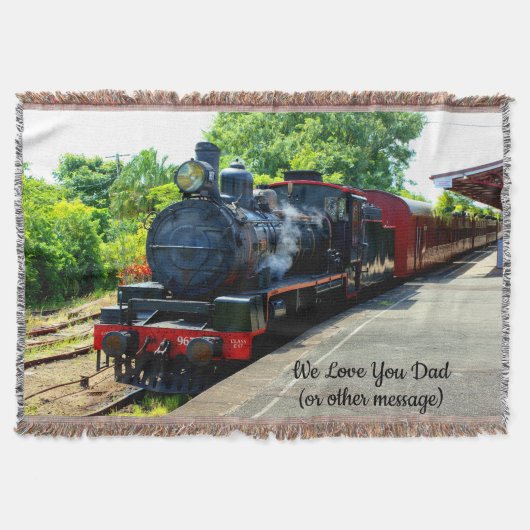 Couverture Ajouter des noms Texte - Moteur de train à vapeur (Devant)