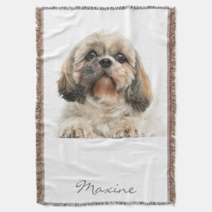 Couverture Ajouter votre animal Portrait Shih Tzu Chien Perso