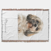 Couverture Ajouter votre animal Portrait Shih Tzu Chien Perso (Devant)