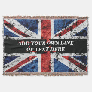 Couverture Ajouter votre texte sur le drapeau anglais Jeu d'o