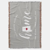 Couverture Alabama Maison d'État Personnalisée (devant Vertical)