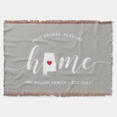 Couverture Alabama Maison d'État Personnalisée (Devant)