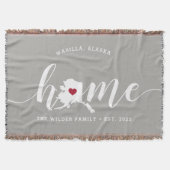 Couverture Alaska Home State Rustic Personnalisé (Devant)