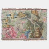 Couverture Alice Cheshire Chat Wonderland Tree Garden (Devant)