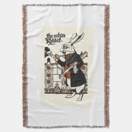 Couverture Alice Lapin Blanc Classique Wonderland (devant Vertical)