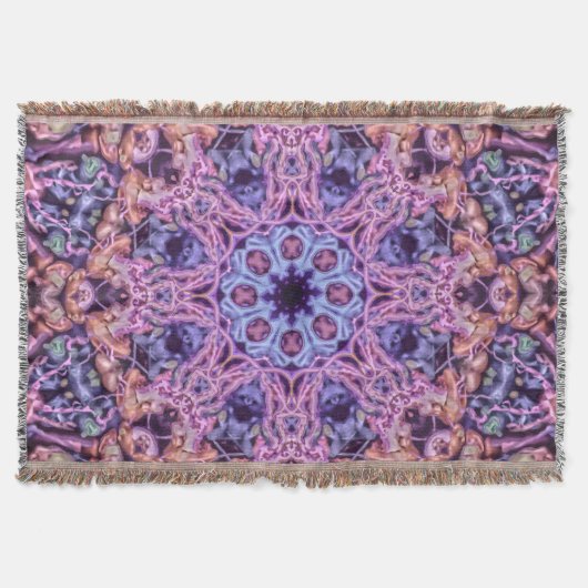 Couverture Alien complexe pourpre Kaleidoscopic Mandala (Devant)