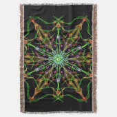 Couverture Alien Spider Web Mandala | Cadeaux d'araignée (devant Vertical)