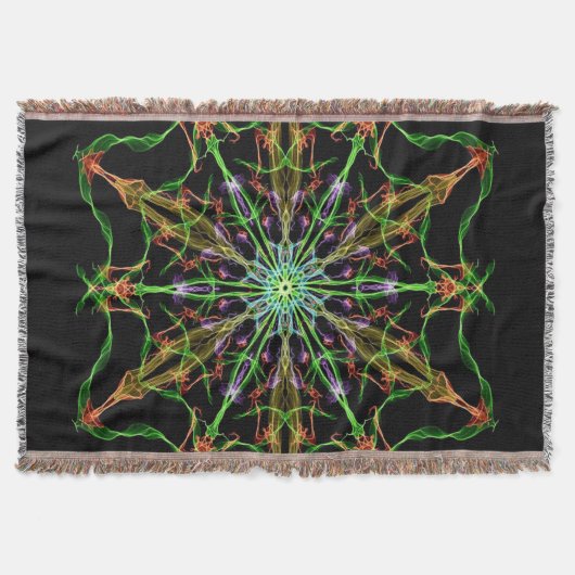 Couverture Alien Spider Web Mandala | Cadeaux d'araignée (Devant)