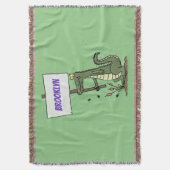 Couverture Aligator de crocodile drôle avec dessin animé (devant Vertical)