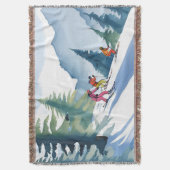 Couverture Allons Ski | Peinture Aquarelle d'Hiver (devant Vertical)