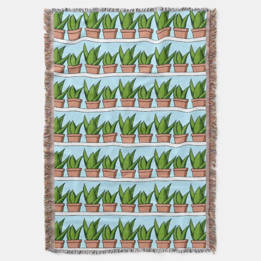 Couverture Aloe Vera Plantes Ai Art (devant Vertical)