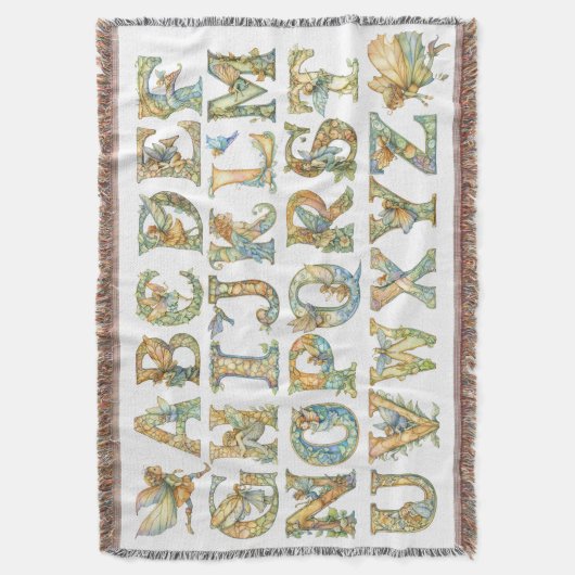 Couverture Alphabet de fées en aquarelle blanche (devant Vertical)