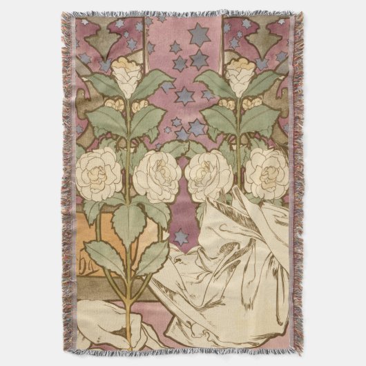 Couverture Alphonse Mucha Elegant Art Nouveau Stars Camellia  (devant Vertical)