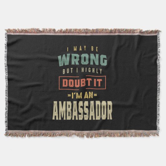 Couverture Ambassadrice Job Title Cadeau (Devant)