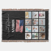 Couverture American Flag Baby First Year Photo Collage (Devant)