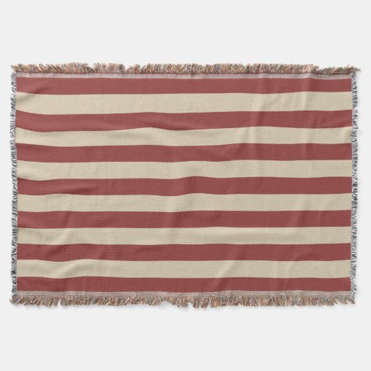 Couverture Americana Vintage 13 bandes de drapeau (Devant)