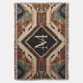 Couverture Amérindien Motif Culture indienne Style Boho (devant Vertical)