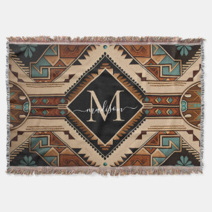 Couverture Amérindien Motif Culture indienne Style Boho