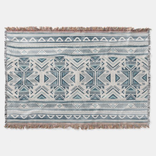 Couverture Amérindien Motif Indien Fabric mexicain (Devant)
