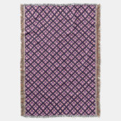 Couverture Améthyste Peach rose violet Lilac Striac Plaid (devant Vertical)