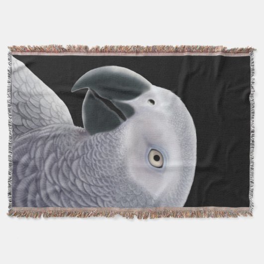 Couverture amicale de jet de perroquet de gris (Devant)