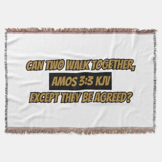 Couverture Amos 3:3 KJV Bible Verse Écriture (Devant)