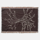 Couverture Amour Arbre de Vie Nature Coeurs Brown Cute Rustiq (Devant)