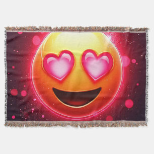Couverture Amour Frappé Coeurs Emoji