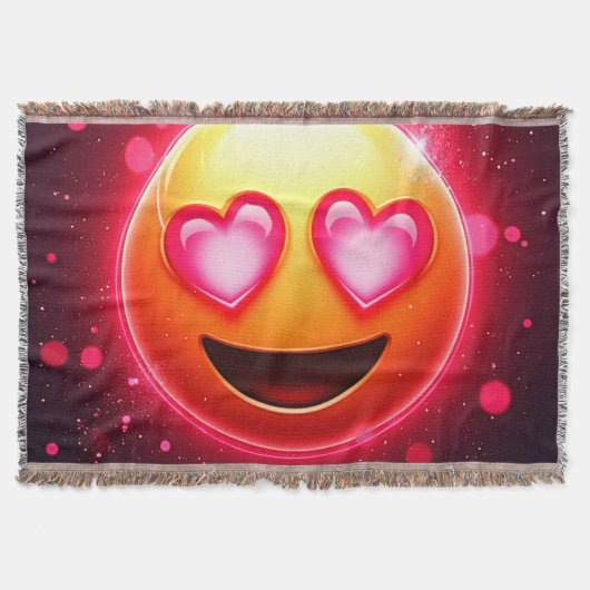 Couverture Amour Frappé Coeurs Emoji (Devant)