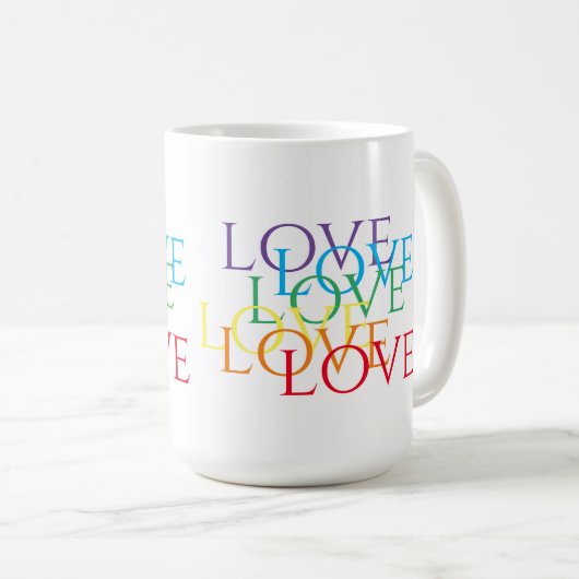 COUVERTURE AMOUREUSE Tall White Mug (Devant droit)