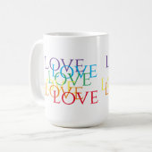 COUVERTURE AMOUREUSE Tall White Mug (Devant gauche)