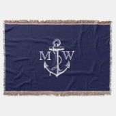 Couverture Ancre, monogramme nautique (Devant)