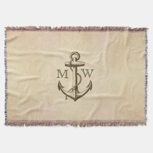 Couverture Ancre, monogramme nautique (Devant)
