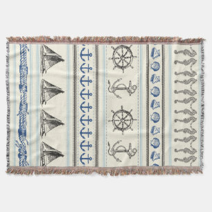 Couverture Ancre Voilier Corde Nautique Noeud Jeter Couvertur