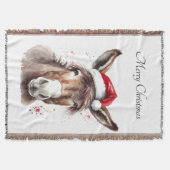 Couverture Âne de Ranch Cosy Noël Style Maison (Devant)