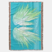 Couverture ANGEL WINGS Monogramme Nom Fresh Ombre (devant Vertical)