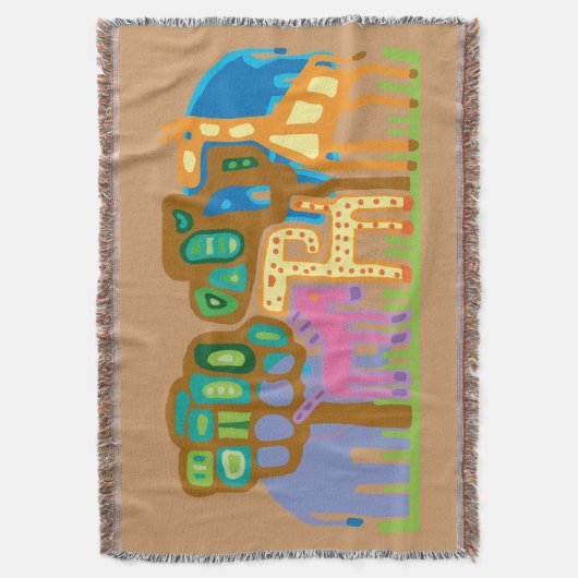 Couverture Animaux africains style folklorique ethnique (devant Vertical)