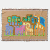 Couverture Animaux africains style folklorique ethnique (Devant)