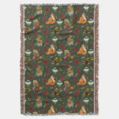 Couverture Animaux de la forêt automnale, motif vert (devant Vertical)