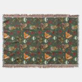 Couverture Animaux de la forêt automnale, motif vert (Devant)