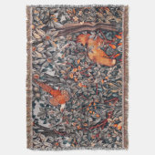 Couverture ANIMAUX FORESTIERS Pheasant, Renard rouge, Floral (devant Vertical)