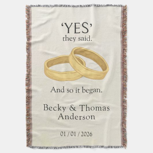 Couverture Anneaux dorés, Cadeau de date de mariage (devant Vertical)