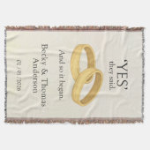 Couverture Anneaux dorés, Cadeau de date de mariage (Devant)