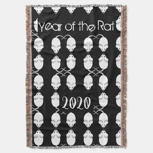 Couverture Année du Rat 2020 Mice Motif avec texte (devant Vertical)