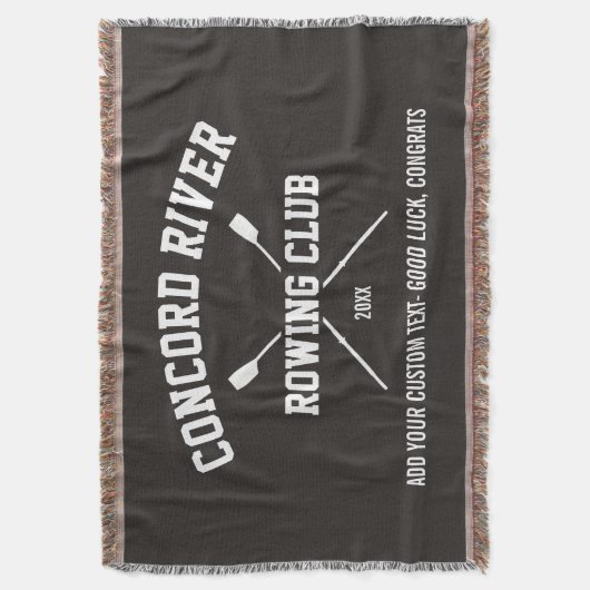 Couverture Année personnalisée de nom d'équipe d'avirons de (devant Vertical)