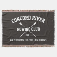 Année personnalisée de nom d'équipe d'avirons de